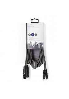 CORDON 2x XLR FEMELLE/ 2x RCA MÂLE - 3m