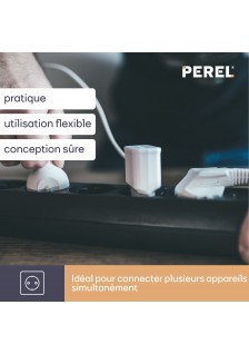 BLOC MULTIPRISES 4 PRISES - NOIR