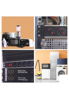 BLOC MULTIPRISE AVEC INTERRUPTEUR - 8 PRISES