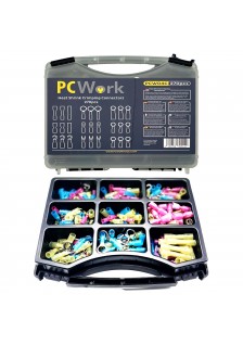 ASSORTIMENT DE COSSES ISOLÉES AVEC GAINES THERMORÉTRACTABLES  - 270 PIÈCES