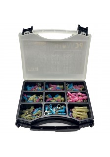 ASSORTIMENT DE COSSES ISOLÉES AVEC GAINES THERMORÉTRACTABLES  - 270 PIÈCES