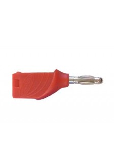 FICHE BANANE EMPILABLE 4mm - ROUGE