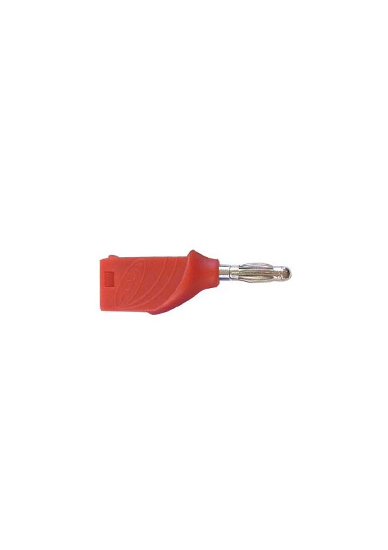 FICHE BANANE EMPILABLE 4mm - ROUGE