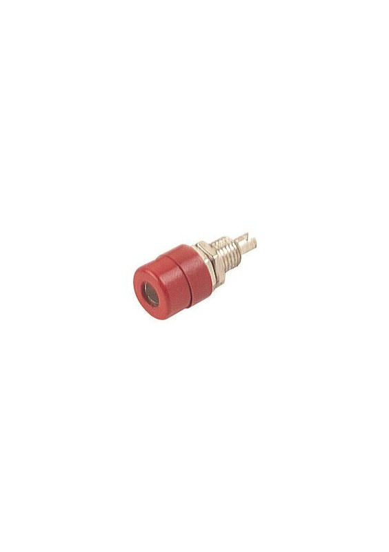 FICHE BANANE CHÂSSIS FEMELLE 4mm - ROUGE
