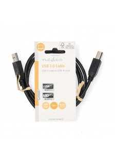 CÂBLE USB 2.0 - TYPE A/B - USB-A MÂLE | USB-B MÂLE - 1m