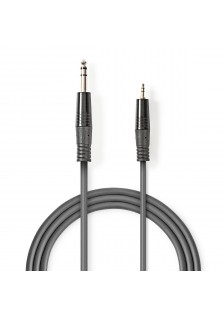 CORDON JACK 6.35 ST MÂLE  /JACK3.5 ST MALE - 1.5m