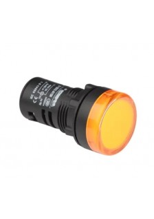 VOYANT LED ROND Ø 30mm 12V - JAUNE