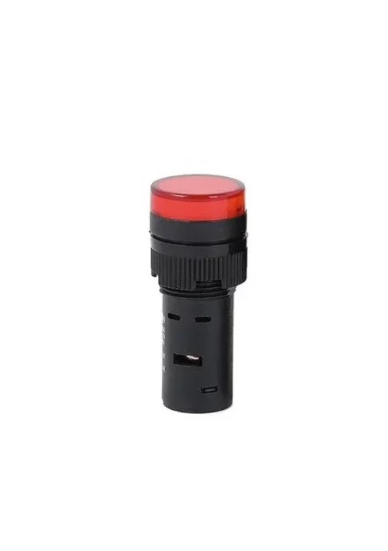 VOYANT LED ROND Ø 19mm 220V - ROUGE