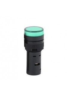 VOYANT LED ROND Ø 19mm 220V - VERT