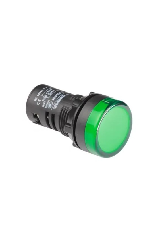 VOYANT LED ROND Ø 30mm 220V - VERT