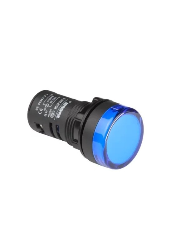 VOYANT LED ROND Ø 30mm 220V - BLEU