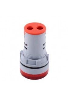 VOLTMÈTRE NUMÉRIQUE LED ROND Ø 22mm 60V-500 V AC - ROUGE