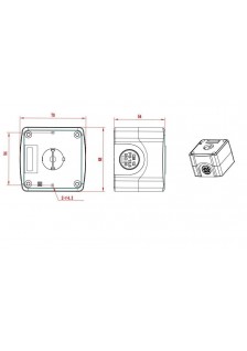 BOITIER ABS PRÉ-PERCÉ POUR 1 EMPLACEMENT
