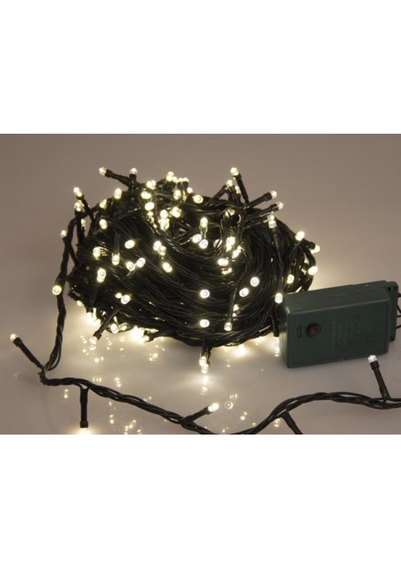 GUIRLANDE ÉTINCELANTE 240 LED - 16m - BLANC CHAUD - INTÉRIEUR ET EXTÉRIEUR