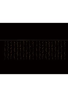 RIDEAU DE LUMIÈRE 300 LED - 4mx1.3m - BLANC CHAUD - INTÉRIEUR ET EXTÉRIEUR