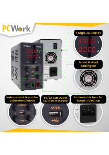ALIMENTATION 0-30VCC/0-5A MAX
