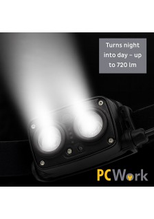 LAMPE FRONTALE LED RECHARGEABLE 720 Lm