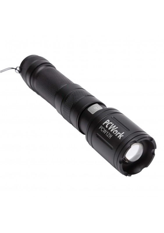 LAMPE DE POCHE LED 650 Lm  ZOOM RECHARGEABLE HYBRIDE