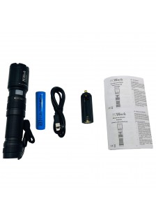 LAMPE DE POCHE LED 650 Lm  ZOOM RECHARGEABLE HYBRIDE