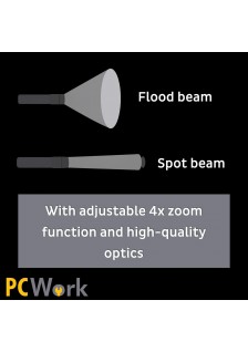 LAMPE DE POCHE LED 650 Lm  ZOOM RECHARGEABLE HYBRIDE