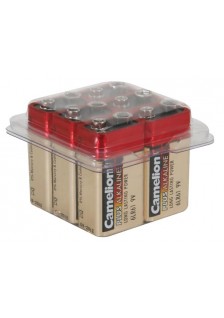 PILE ALCALINE E-BLOCK 9V-500mAh - 6 PIÈCES