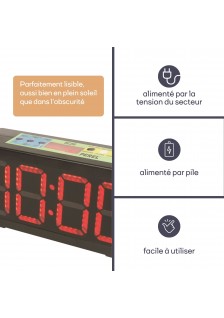 HORLOGE LED - CHRONOMÈTRE/COMPTE À REBOURS/MINUTERIE D'INTERVALLE