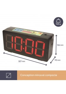 HORLOGE LED - CHRONOMÈTRE/COMPTE À REBOURS/MINUTERIE D'INTERVALLE