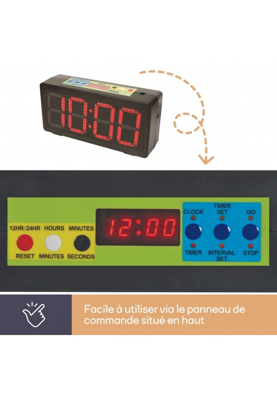 Kit D'horloge Numérique Magnétique, 4 Groupes, Minuterie D'alarme, Compte à Rebours Numérique, 99 Heures, 59 Min, Compte à Rebours électronique, Chronomètre