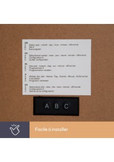 HORLOGE MURALE À AFFICHAGE LED