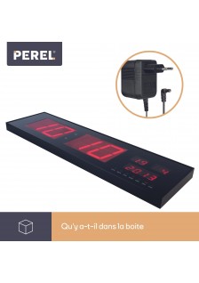 HORLOGE MURALE À AFFICHAGE LED