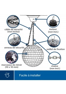 BOULE À FACETTES DISCO Ø 30cm