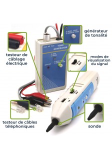 TESTEUR DE CABLE AVEC GÉNÉRATEUR DE TONALITÉ