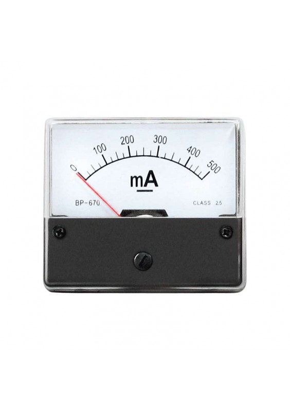 GALVANOMÈTRE 0-500mA DC