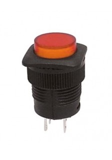 BOUTON-POUSSOIR OFF-(ON) AVEC LED ORANGE