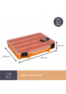 BOITE DE RANGEMENT - 251x200x44mm - 2,2 LITRES