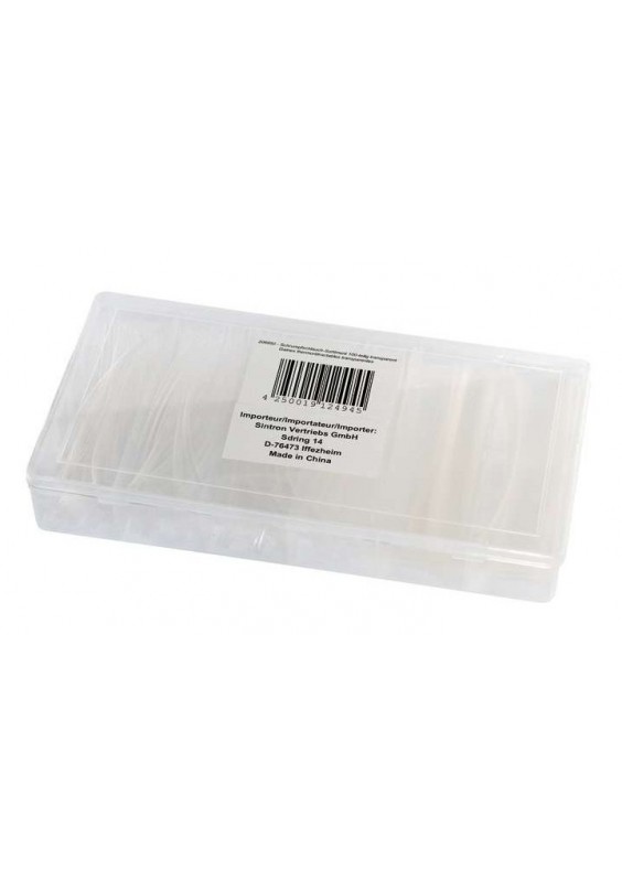 ASSORTIMENT DE GAINES THERMORÉTRACTABLES TRANSPARENTES - 100 PIÈCES