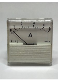 GALVANOMÈTRE AMPÈREMÈTRE 5A 60mV - 48x48mm