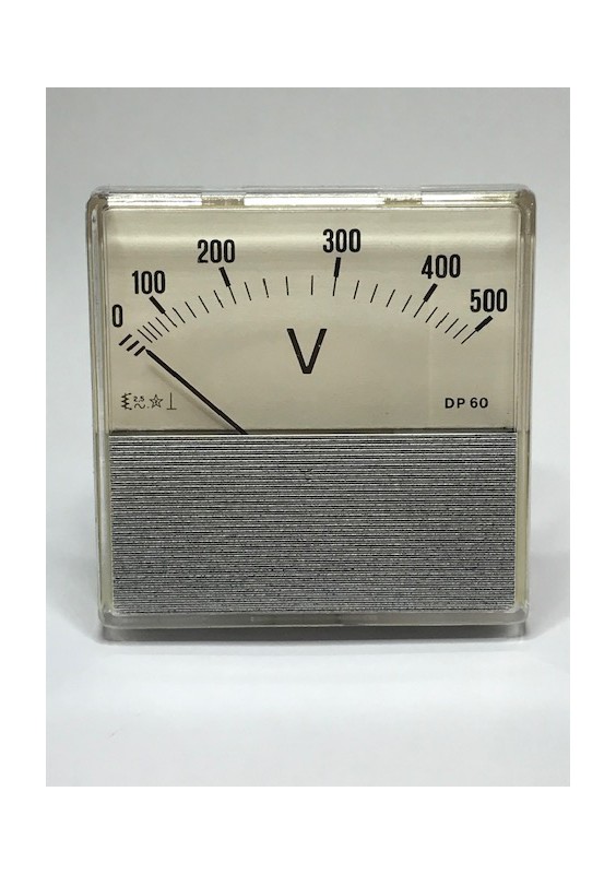 GALVANOMÈTRE VOLTMÈTRE 500V - 60x60mm