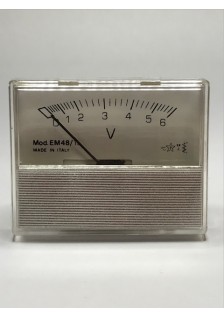 GALVANOMÈTRE VOLTMÈTRE 6V - 48x58mm