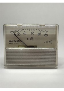 GALVANOMÈTRE AMPÈREMÈTRE 100mA - 48x58mm