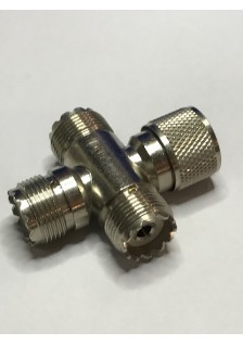 RACCORD EN CROIX FEMELLE/FEMELLE/FEMELLE/MÂLE - PL259