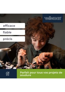 STATION DE SOUDAGE AVEC CONTRÔLE DE TEMPÉRATURE - 90W/50-480°C