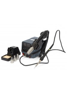 STATION À AIR CHAUD 60 W POUR COMPOSANTS CMS - 2 EN 1