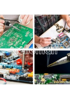 STATION À AIR CHAUD 60 W POUR COMPOSANTS CMS - 2 EN 1