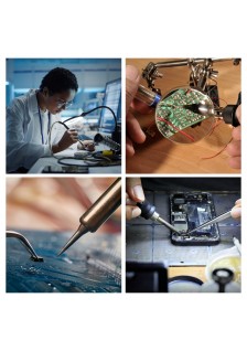 STATION DE SOUDAGE CÉRAMIQUE AVEC LCD 48W 150-450°C