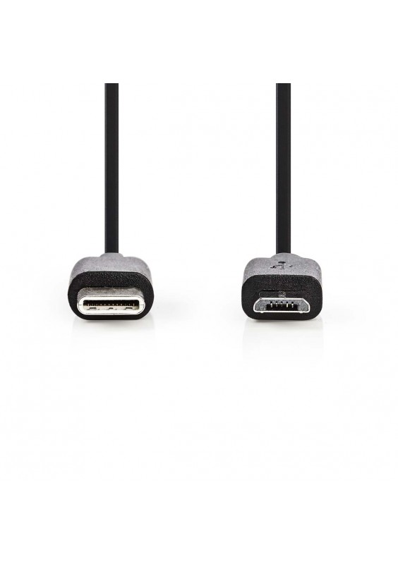 CÂBLE USB 2.0 - USB-C MÂLE / USB MICRO-B MÂLE - 1m
