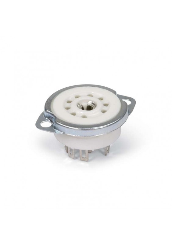 SOCLE OCTAL 9 PINS - COSSES À SOUDER