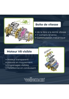 KIT ÉDUCATIF - VOITURE DE COURSE RÉTRO BLEUE - KSR23