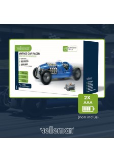 KIT ÉDUCATIF - VOITURE DE COURSE RÉTRO BLEUE - KSR23