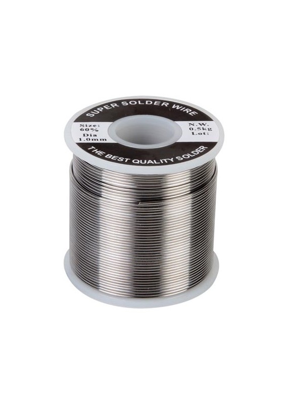 SOUDURE Sn 60% Pb 40% - Ø 8.0 mm - 500g